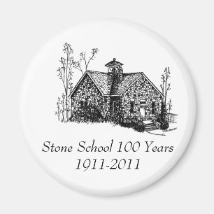 Stone School 100 jaar Magnet