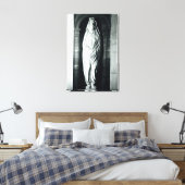 Stone sculpture of John Donne in zijn mantel Canvas Afdruk (Insitu (Slaapkamer))