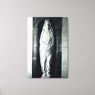 Stone sculpture of John Donne in zijn mantel Canvas Afdruk