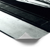 Stone sculpture of John Donne in zijn mantel Poster (Hoek)