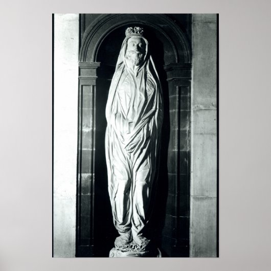 Stone sculpture of John Donne in zijn mantel Poster (Voorkant)