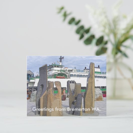 Stone Sculture Briefkaart (Staand voorkant)