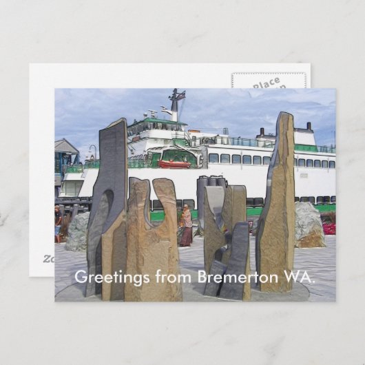 Stone Sculture Briefkaart (Voorkant / Achterkant)