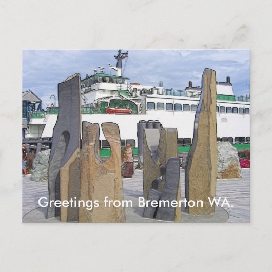 Stone Sculture Briefkaart (Voorkant)