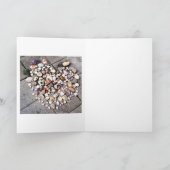  Stone & Shell Hearts 3 Foto Wenskaart Kaart (Binnen)