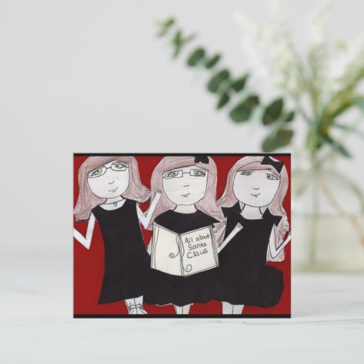 Stone Sister Christmas Feestdagenkaart (Staand voorkant)