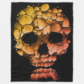 Stone Skull – Unieke rock-geïnspireerde gotische k Fleece Deken (Voorkant)