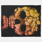 Stone Skull – Unieke rock-geïnspireerde gotische k Fleece Deken (Voorkant (Horizontaal))