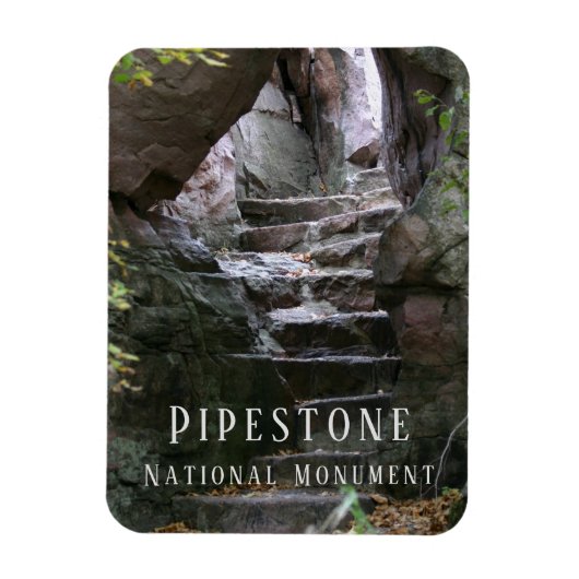 Stone Steps, Circle Trail, Pipestone, Minnesota Magneet (Verticaal)