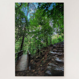 Stone Steps Through Green Legpuzzel