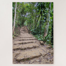 Stone Steps Through Green Legpuzzel