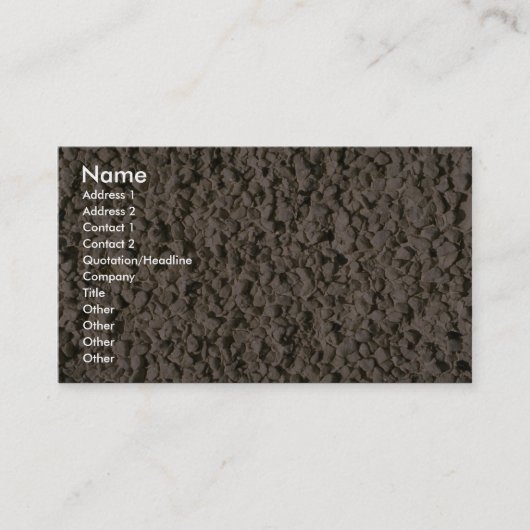 Stone Stucco Visitekaartje (Voorkant)