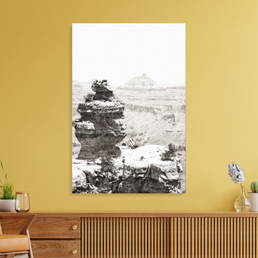 Stone Temples Canvas Afdruk (Insitu (Woonkamer))