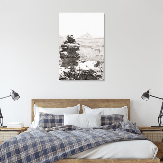 Stone Temples Canvas Afdruk (Insitu (Slaapkamer))