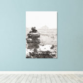 Stone Temples Canvas Afdruk (Insitu (Houten vloer))