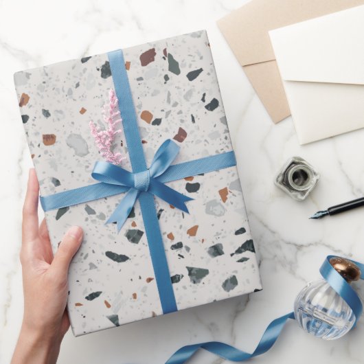 Stone Terrazzo Pattern  Cadeaupapier (Geschenken)