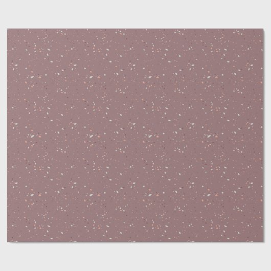 Stone Terrazzo Pattern Cadeaupapier (Vlak)