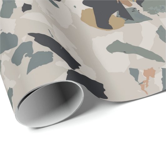 Stone Terrazzo Pattern  Cadeaupapier (Rol Hoek)