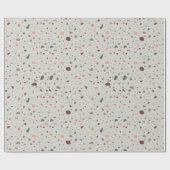 Stone Terrazzo Pattern Cadeaupapier (Vlak)