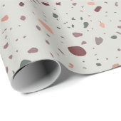Stone Terrazzo Pattern Cadeaupapier (Rol Hoek)