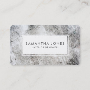 Stone Texture Simple Moderne Interior Designer Visitekaartje