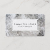 Stone Texture Simple Moderne Interior Designer Visitekaartje (Voorkant)