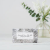 Stone Texture Simple Moderne Interior Designer Visitekaartje (Staand voorkant)