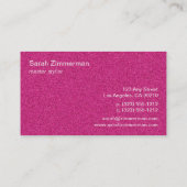 Stone Textured Fuschia Visitekaartje (horz) (Achterkant)