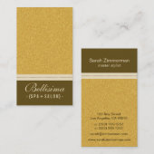 Stone Textured Gold Visitekaartje (Voorkant / Achterkant)