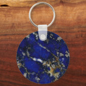 Stone textuur: Lapis lazuli Sleutelhanger (Voorkant)