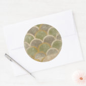 Stone Tile Design van Chariklia Zarris Ronde Sticker (Envelop)