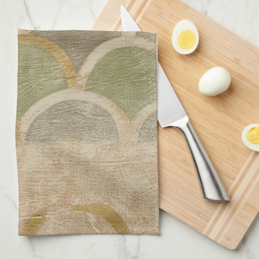 Stone Tile Design van Chariklia Zarris Theedoek (Quarter Fold)