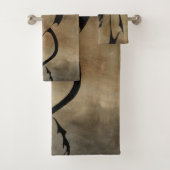 Stone Tile Dragon Bad Handdoek (Insitu)