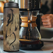 Stone Tile Dragon Thermosbeker