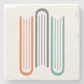 Stone Tile Onderzetter 3 Boeken WNBA Logo (Voorkant)