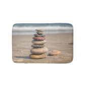 Stone toren op strand badmat (Voorkant)