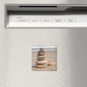 Stone toren op strand magneet (Insitu (Vaatwasser))