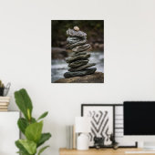 Stone Tower Meditation Poster (Thuiskantoor)