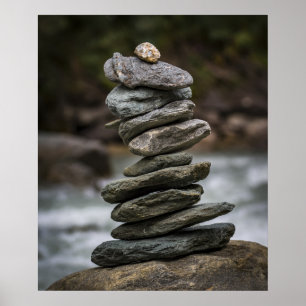 Stone Tower Meditation Poster