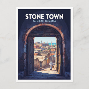 Stone Town, Zanzibar Tanzania Souvenir Briefkaart