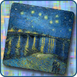 STONE TRIVET Sterrennacht Over de Rhône - van Gogh<br><div class="desc">Een afbeelding van "Sterrennacht over de Rijn" (1888) door Vincent van Gogh staat op deze marmer Trivet. Het afbeelding kan niet worden verwijderd of vervangen. Aanpassen/personaliseren door aangepaste tekst toe te voegen aan het lettertype (stijl, kleur, grootte) of een extra afbeelding of een logo. Maakt een kleurrijk en interessant geschenk....</div>