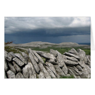 Stone wall at the Burren, Co. Clare, Ierland