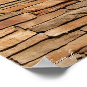 Stone Wall Background Canvas of Poster (Hoek)