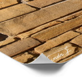Stone Wall Background Canvas of Poster (Hoek)