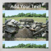 Stone Wall Block Island Poster (Voorkant)