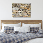 Stone Wall Canvas Afdruk (Insitu (Slaapkamer))