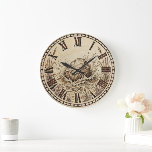 Stone - Wall Clock  Grote Klok (Huis)