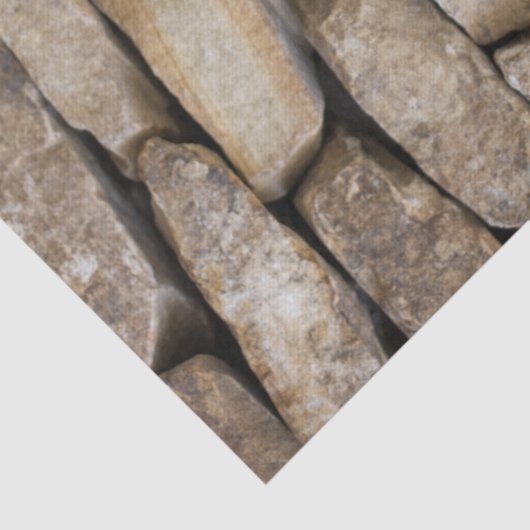 Stone Wall gestapelde Rocks Tissuepapier (Detail)