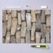 Stone Wall gestapelde Rocks Tissuepapier (Craft)