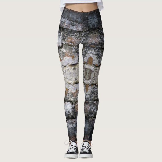 Stone Wall - Power Yoga Leggings (Voorkant)